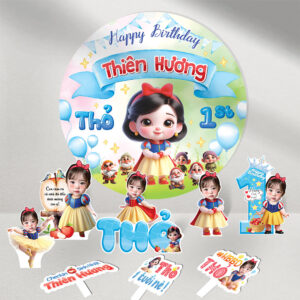 Combo trang trí sinh nhật BÉ GÁI theo chủ đề