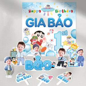 Combo trang trí sinh nhật BÉ TRAI theo chủ đề
